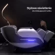 Masszázsfotel szürke színben, műbőr kárpittal. (Lengyel Menűvel) VX MAX