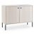 2-door chest of drawers 104 cm in cashmere color with fluted front - Soft