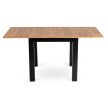 Bővíthető étkezőasztal 80–160 cm Craft tölgy / fekete színkombinációban – MAX