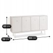 Chest of drawers 155 cm in cashmere color - Marlen
