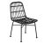 Black Rattan Chair WALDI