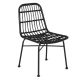Rattan szék fekete színben WALDI