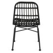 Black Rattan Chair WALDI