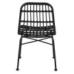 Black Rattan Chair WALDI