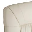 WEST Swivel Massage Chair with Heating Beige Faux Leather