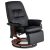 WEST Swivel Massage Chair with Heating Black Faux Leather