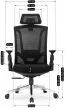 WILLY forgószék ergonomikus fekete