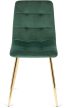 Szék zöld színben, bársony kárpittal. YORK
