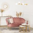 Kanapé rózsaszín kárpitozással - ZENDAYA
