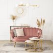 Kanapé rózsaszín kárpitozással - ZENDAYA