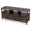 TV Cabinet 120 cm Drawer Rustic Oak ZONE