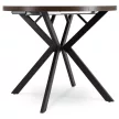 LUGO bővíthető étkezőasztal, 90-190 cm, dió/fekete