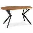 LUGO bővíthető étkezőasztal, 90-190 cm, arany tölgy/fekete