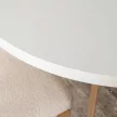 LUKAS bővíthető étkezőasztal, 100-250 cm, fehér/fa