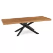 HAMPTON bővíthető étkezőasztal, 160-240 cm, arany tölgy/fekete