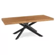 HAMPTON bővíthető étkezőasztal, 160-240 cm, arany tölgy/fekete