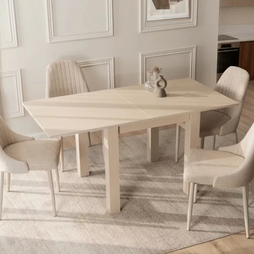 MAX bővíthető étkezőasztal, 80-160 cm, macadamia dió