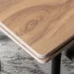 LARES kerámia bővíthető étkezőasztal, 90-150 cm, tölgy/fekete