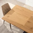 REX MDF bővíthető étkezőasztal, 160-220 cm, tölgy/fekete