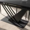 REX MDF bővíthető étkezőasztal, 160-220 cm, fekete