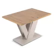 CLARK bővíthető étkezőasztal, 120-160 cm, artisan tölgy/kasmír