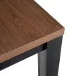 MAX bővíthető étkezőasztal, 80-160 cm, nicea dió/fekete