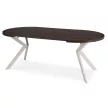 LUGO bővíthető étkezőasztal, 90-190 cm, dió/kasmír