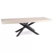 HAMPTON bővíthető étkezőasztal, 160-240 cm, kasmír/fekete