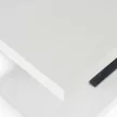 CLARK bővíthető étkezőasztal, 120-160 cm, fehér/fekete magasfényű