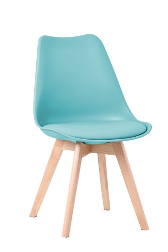 Modern Scandinavian Dining Chair in Cactus Green MONZA
