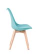 Modern Scandinavian Dining Chair in Cactus Green MONZA