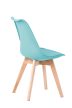 Modern Scandinavian Dining Chair in Cactus Green MONZA