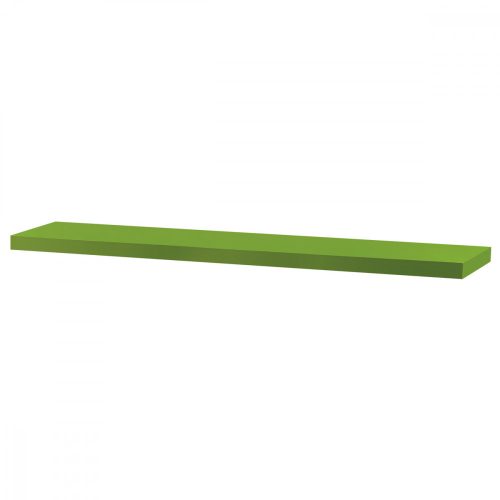 Lebegő polc 120 cm, MDF, Zöld Színben P-002 