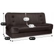 Sofa Bed Brown PIANO 2
