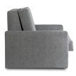 MILAN Single Sleeper Chair Grey