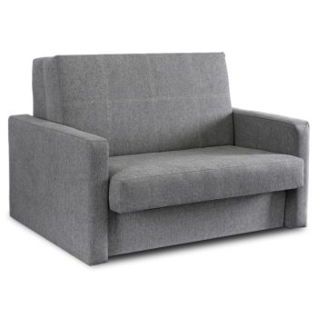 2-seater sofa bed in grey color - Milan 2