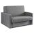 2-seater sofa bed in grey color - Milan 2