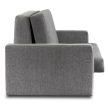 2-seater sofa bed in grey color - Milan 2