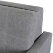 2-seater sofa bed in grey color - Milan 2