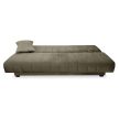 Sofa Bed Grey Velvet PIANO