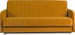 Dönthető kanapé mustársárga színben, bársony kárpittal, PORTO