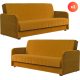 2 db-os szett, ágyazható kanapé mustársárga színben, velúr kárpittal PORTO