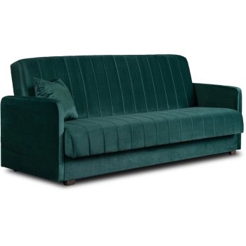 PORTO Recliner Sofa Green Velvet Upholstery