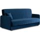 Dönthető kanapé sötétkék színben, bársony kárpittal, PORTO