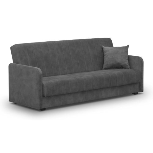 Sofa Bed Grey Velvet PORTO