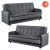 Set of 2 sofa beds STELLA grey