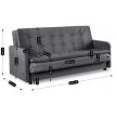 Set of 2 sofa beds STELLA grey