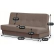 Sofa bed ARUBA grey