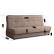 Sofa bed ARUBA brown