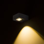 KORSO I fali lámpa fekete elox 230V LED 5W 120° IP54 3000K